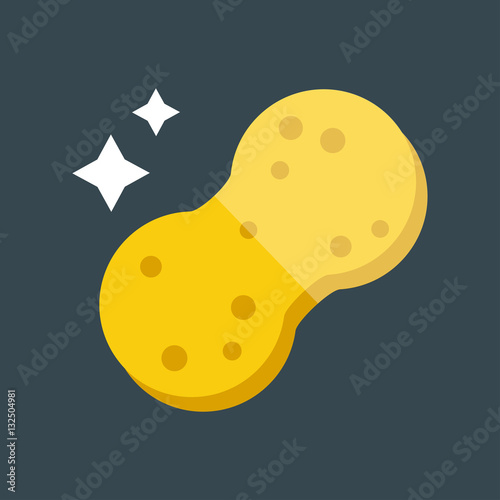 Cleaning rag forhouse flat vector illustration.