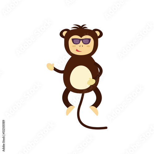 Vector monkey icon.