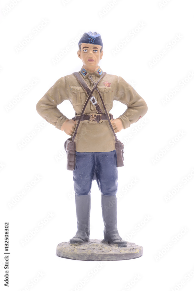 Tin Soldier Major military air force isolated on white Tin Soldier Major military air force isolated on white
