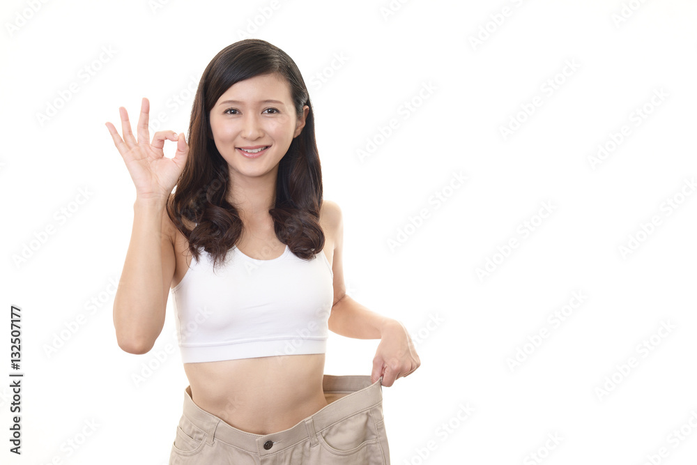 ダイエットに成功した女性 ダイエットに成功した女性