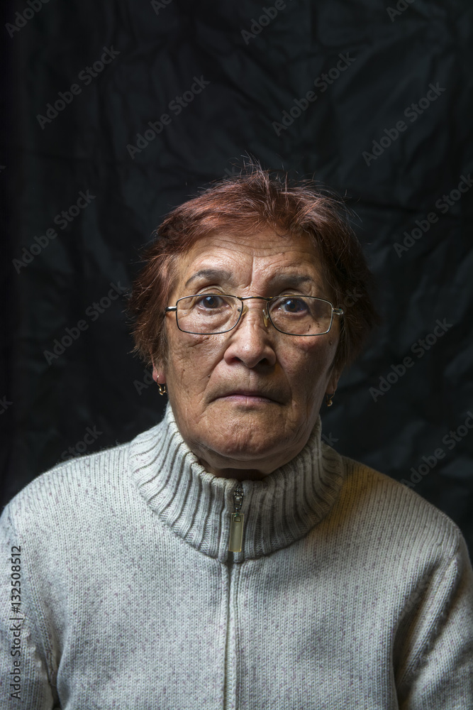 portrait of an elderly woman