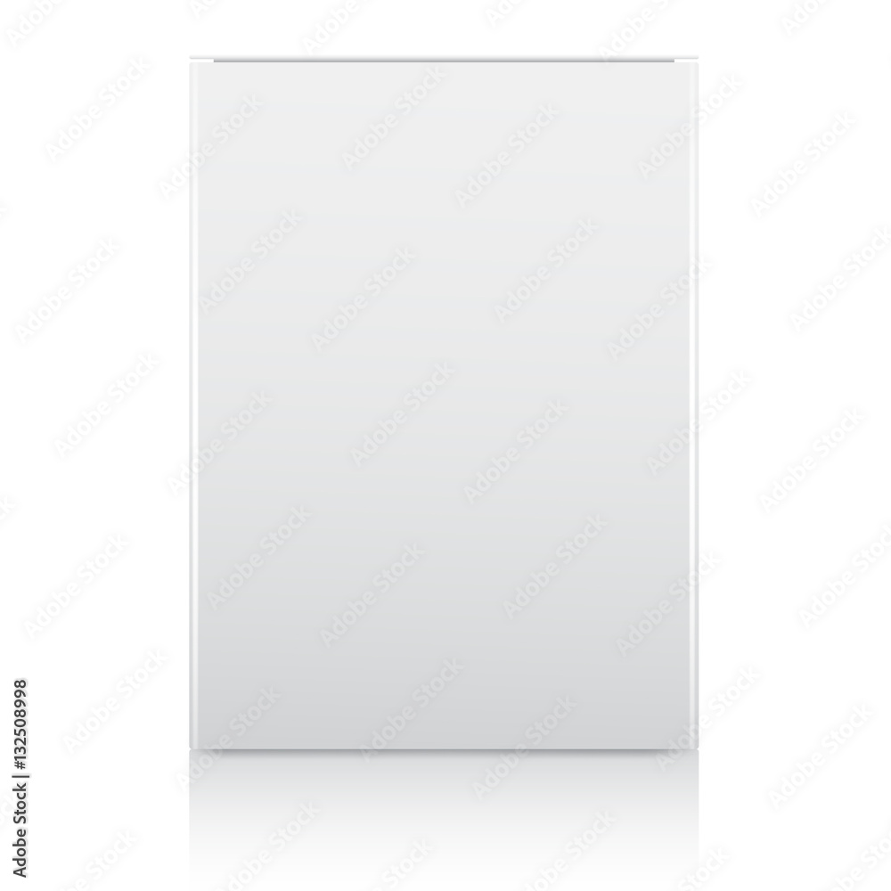 White Packaging in front view : Vector Illustration White Packaging in front view : Vector Illustration