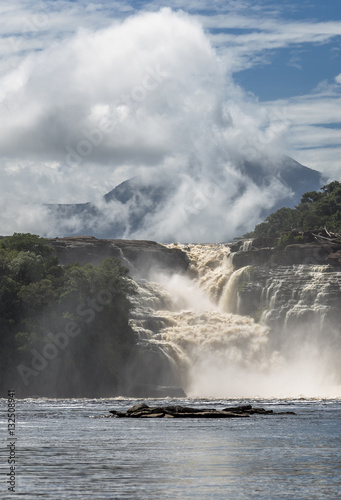 Golondrina falls in Canaima national park - Venezuela, Latin America