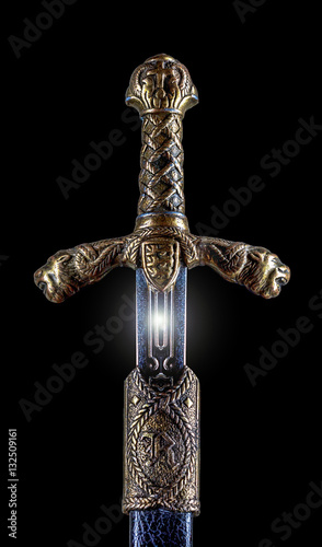 Photography Medieval sword and scabbard