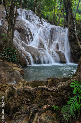 Phatad waterfall  Beautiful waterfall in Deep forest in Thailand.