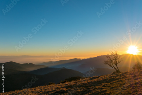 Sunset in the Vosges, Grand Ballon - France © Jrmy