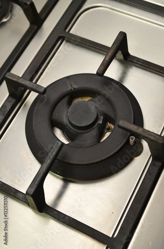 Close up image of the gas stove
