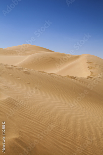The empty quarter and sand dune in Oman old desert Rub al Khali