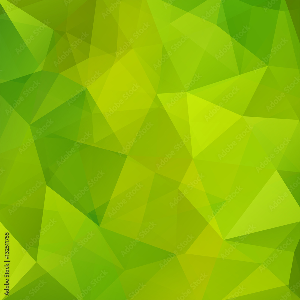 Background of geometric shapes. Green mosaic pattern. Vector EPS 10. Vector illustration