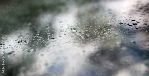 drops after rain on a car © schankz