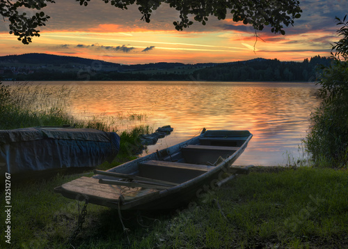 Fototapeta Naklejka Na Ścianę i Meble -  Landscape with boat