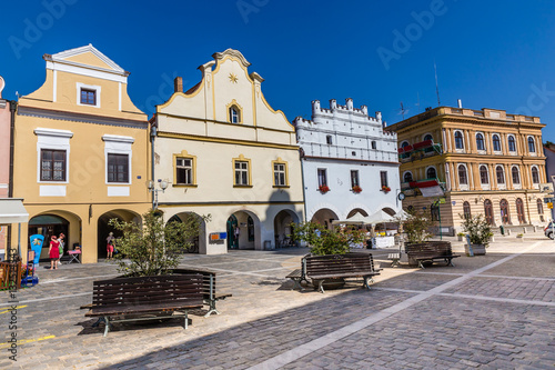 Colorful Buildings- Trebon, Czech Republic, Europe