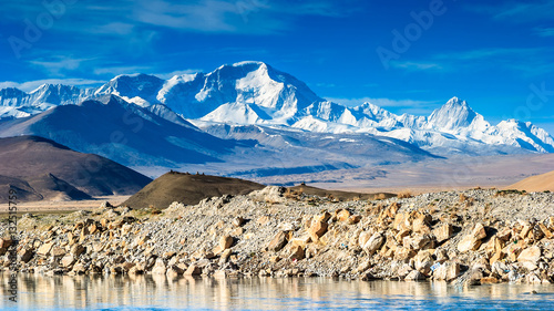 Mount Everest in Tibet, China