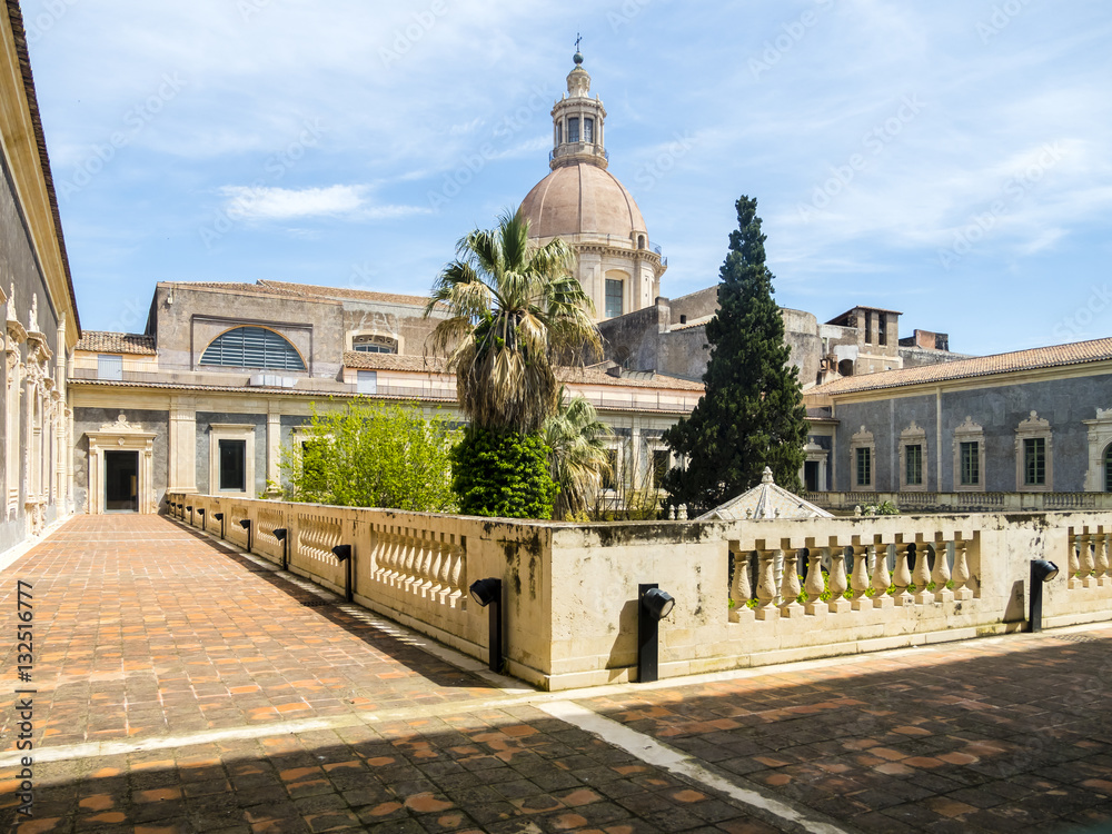 Piazza Dante Alighieri, Universität , Universita Degli Studi Di Catania , Bibliothek, Provinz Catania, Sizilien, Italien