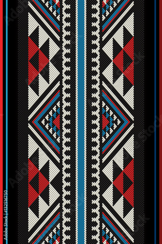 Stylish Diamonds Traditional Folk Sadu Arabian Hand Weaving Patt