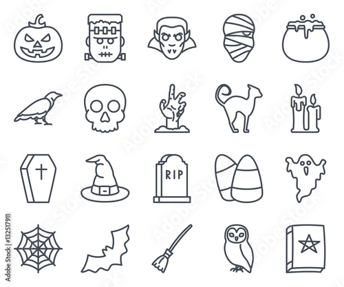 Halloween Icon Outlined