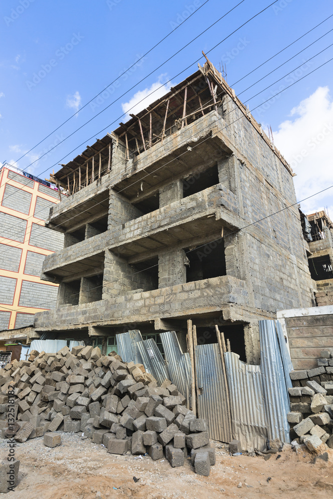 House Construction Site in Nairobi, Kenya