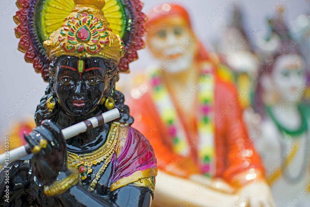 Lord Krishna, handicraft items on display , Kolkata