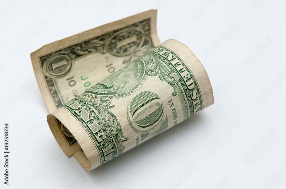 bank note cash money, one old dollar bill Stock Photo Adobe Stock