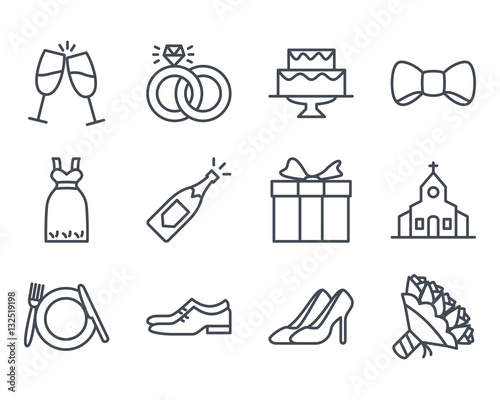 Wedding Icon Outlined
