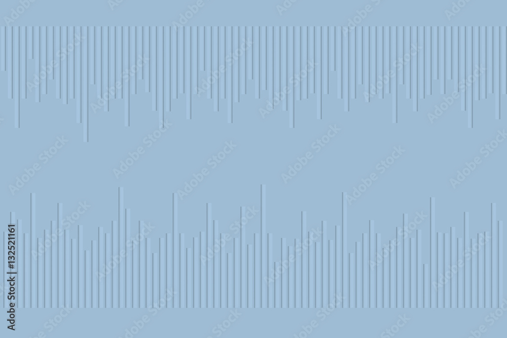 Modern sound waveform background in emboss paper like texture Modern sound waveform background in emboss paper like texture