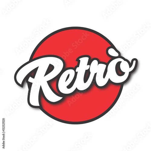 etichetta retrò