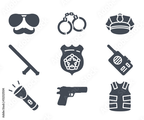Police Icon Silhouette