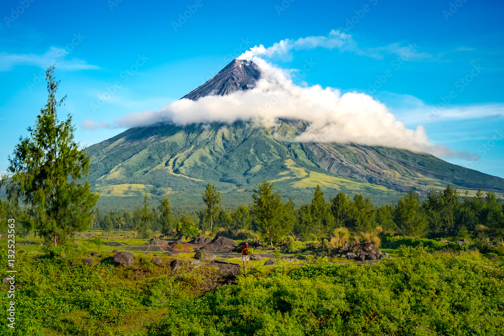 Mayon Volcano in Legazpi, Philippine Stock Photo Adobe Stock