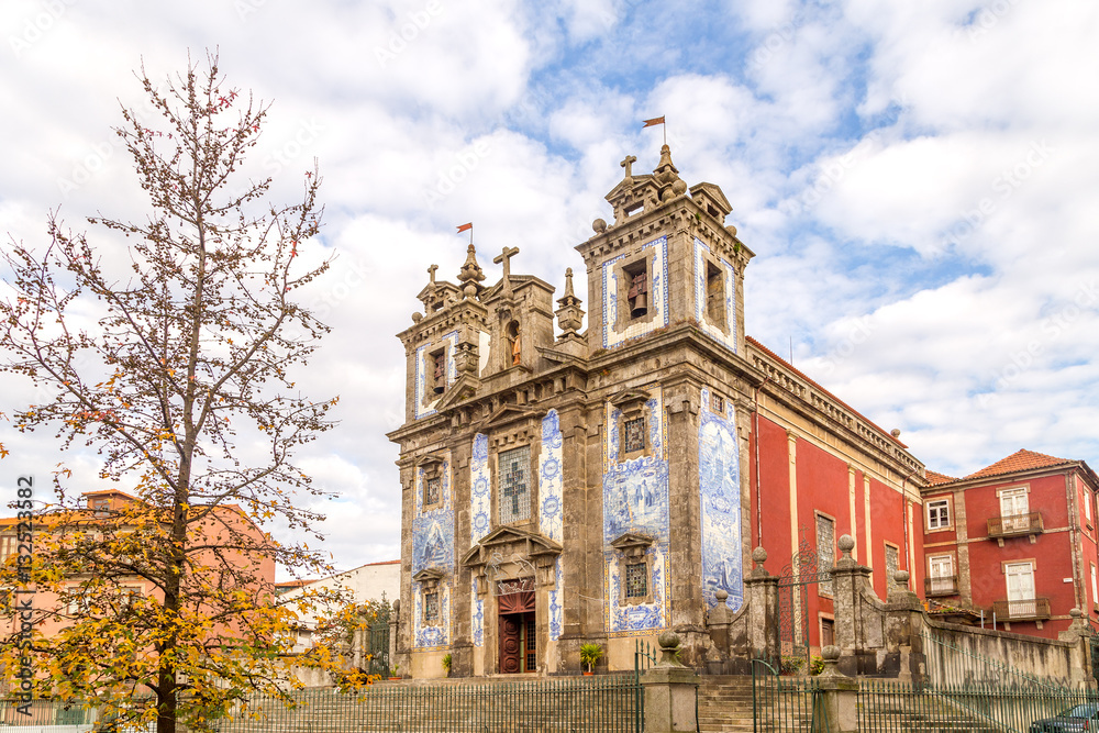 Santa Clara church facade at Porto, Portugal Stock Photo | Adobe Stock