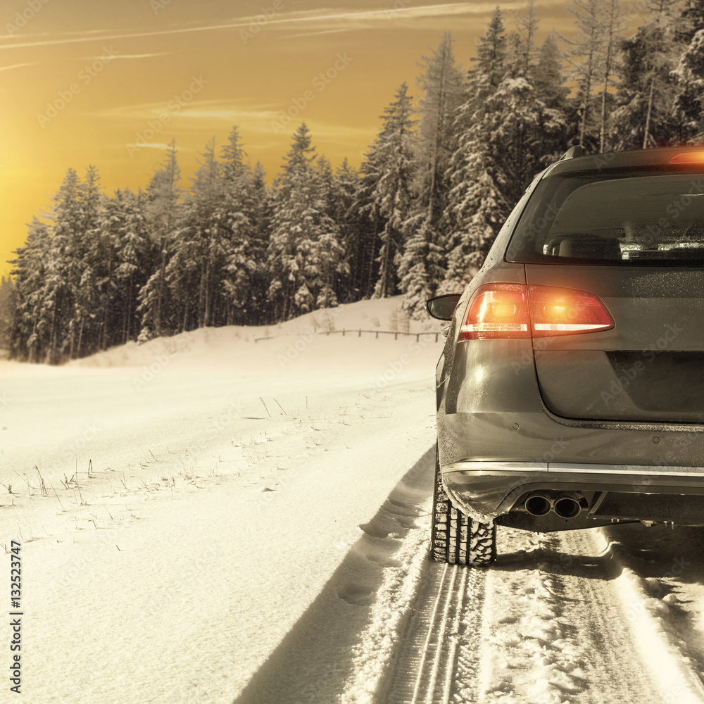 car and winter time car and winter time