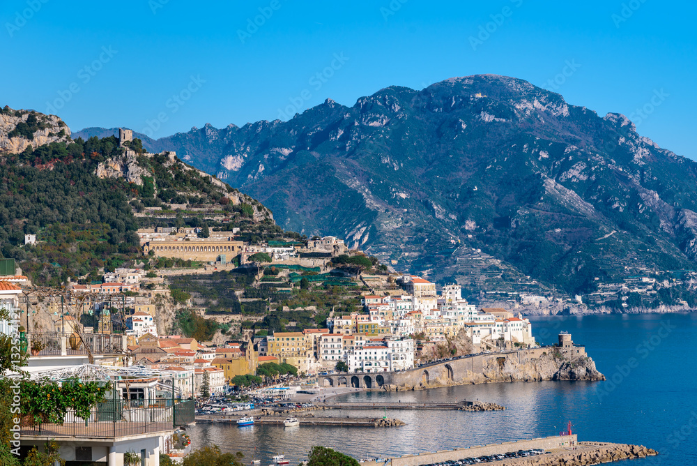 Stadt Amalfi an der Amalfiküste