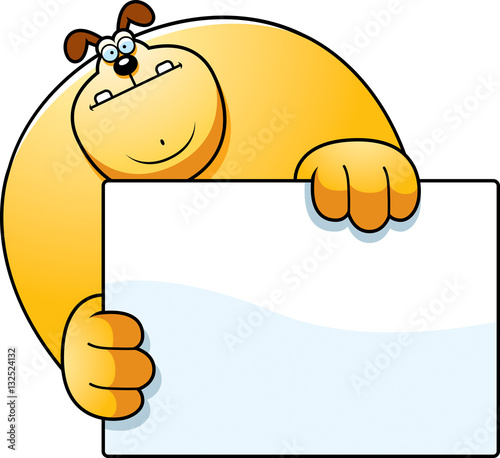 Cartoon Dog Hiding