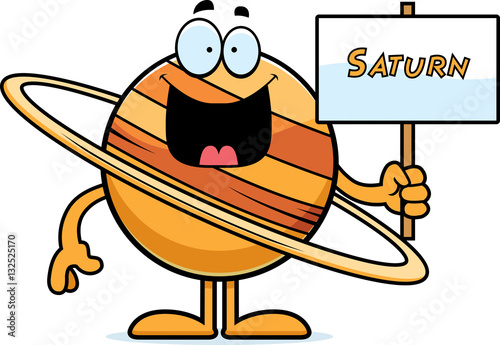 Cartoon Saturn Sign