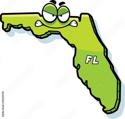 Cartoon Angry Florida
