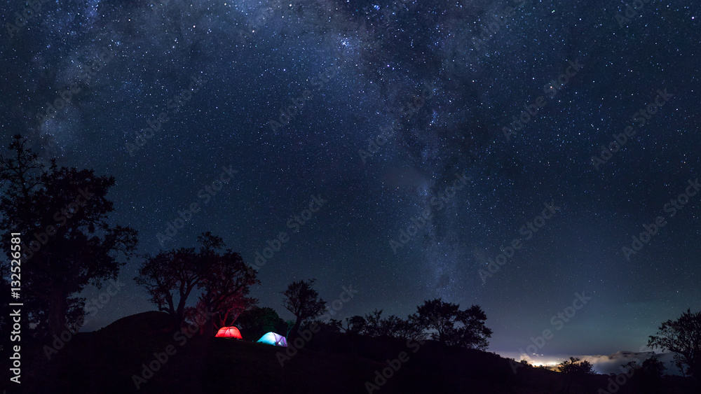 Fototapeta premium Camping under the stars