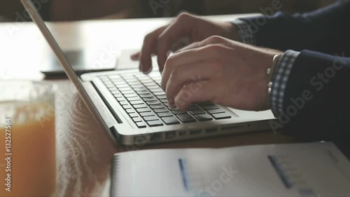 Professional working on laptop