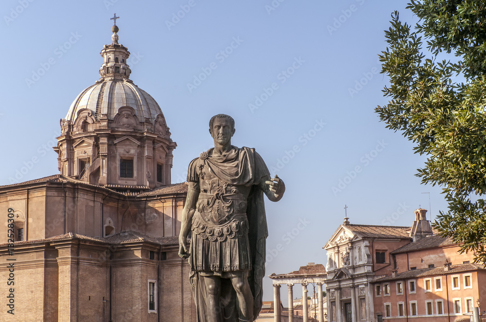 Statue of Julius Caesar, Imperial Forums, Rome, Italy