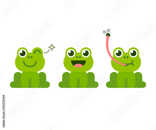 Cute frog cartoon