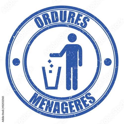 Logo ordures ménagères.