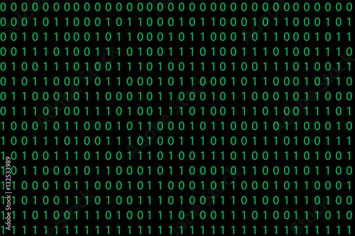 Seamless pattern with binary code