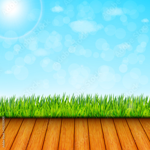 Green garden background vector