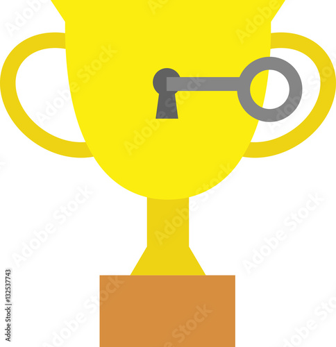 Key unlocking trophy