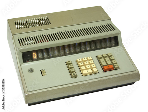 Obraz na płótnie old vintage calculator w salonie