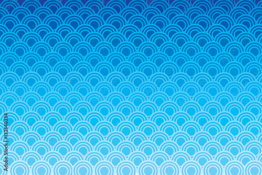 Blue circle wave pattern