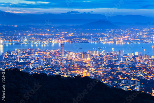 George Town city view from Penang Hill © keongdagreat