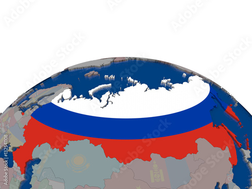 Russia with flag