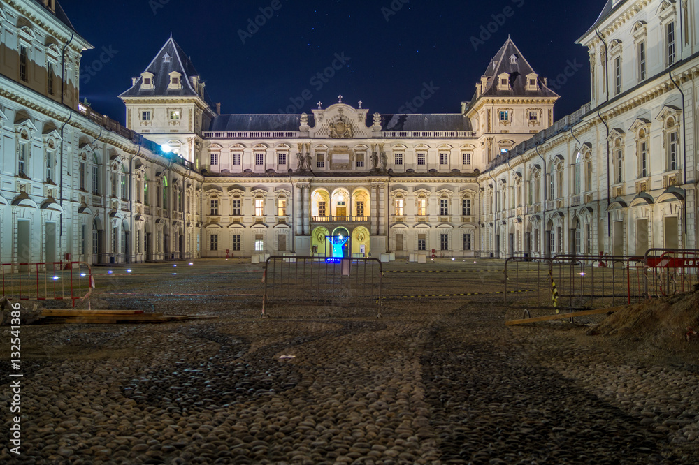 Fototapeta premium Castle of Valentino in the city of turin, historical monument, an ancient Roman castle