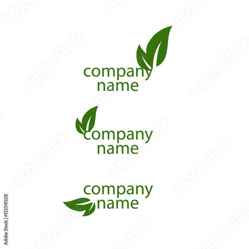 company name vector eco logo