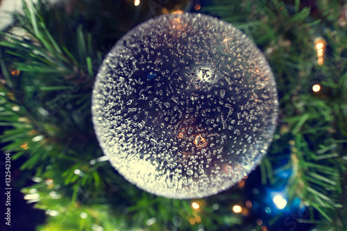 Opaque Ornament on Christmas Tree photo