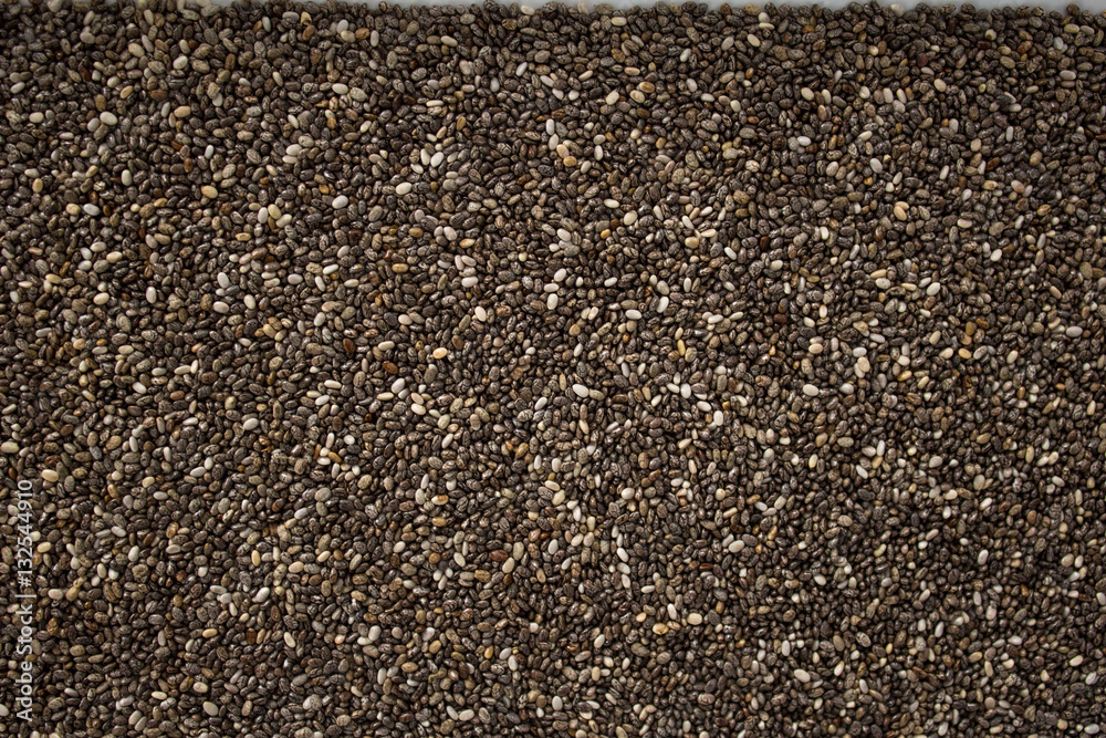 Chia seeds background Stock Photo | Adobe Stock